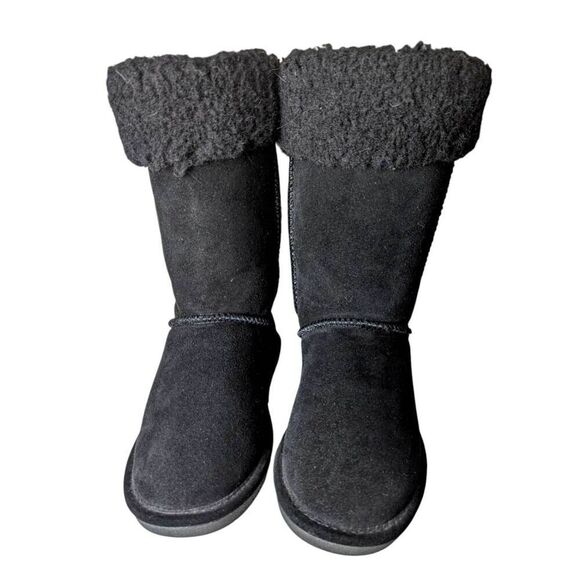 BEARPAW Marissa Black Suede Winter Boot Size 8 - Picture 4 of 6
